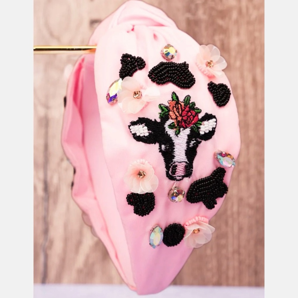 Adorable cow headband! **pre order**